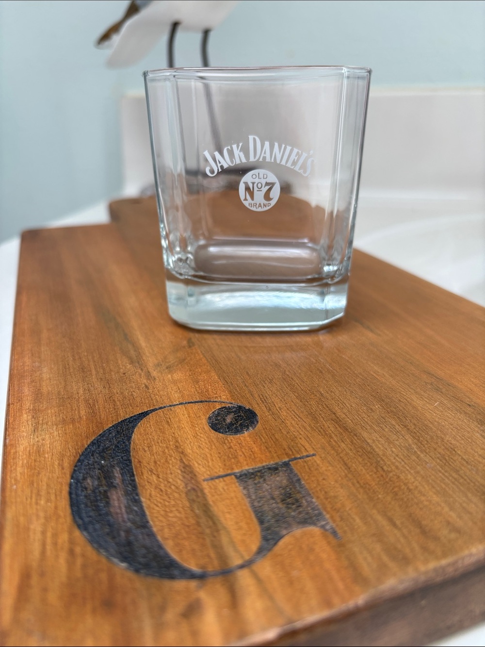 Jack Daniel's Whiskey Black Baseball Cap and rocks glass - Picture 6 of 7